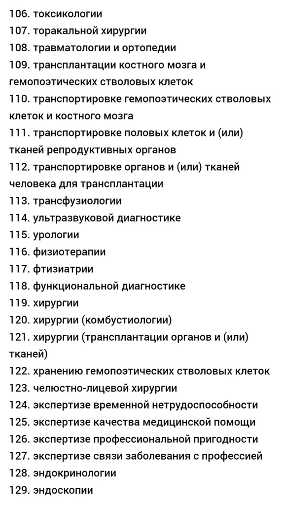 ФОТО 6: Работы и услуги соответствующие медицинскую деятельность